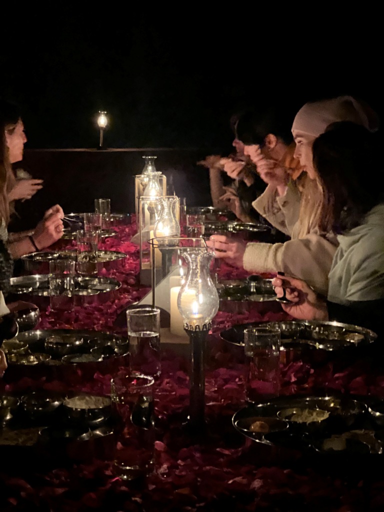Enjoy the community experience of dining on the rooftop after the nature walk