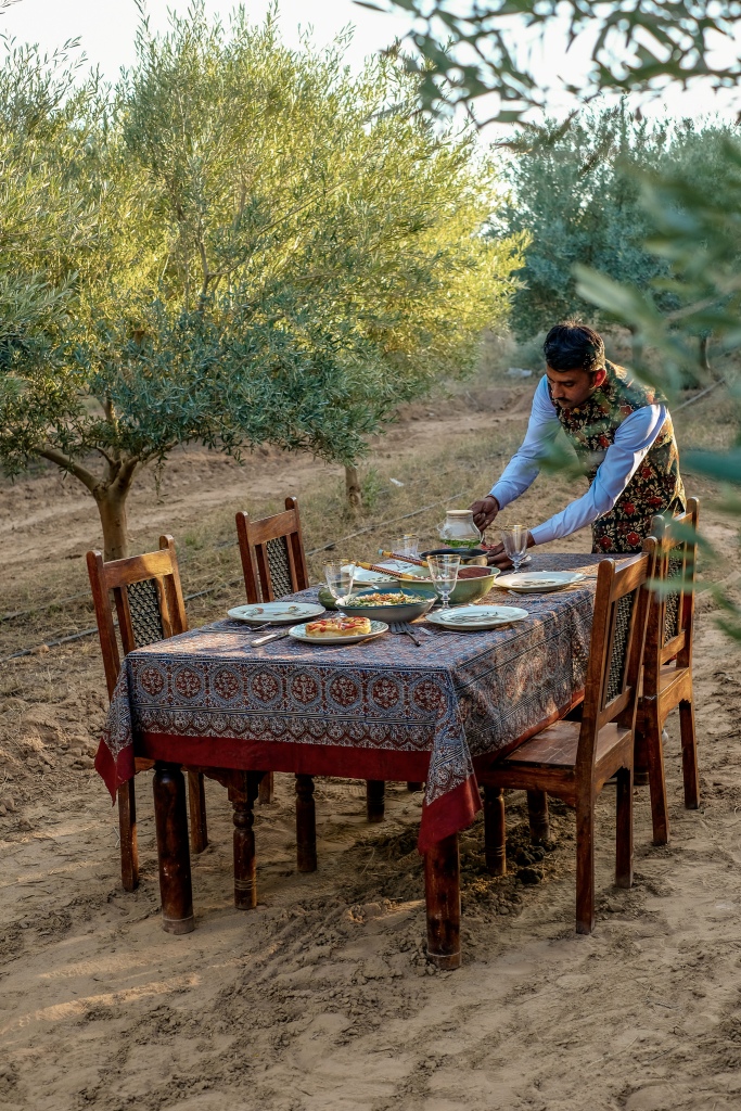 Get a mediterranean meal experience while eating a meal cooked from olive oil from the Thar.